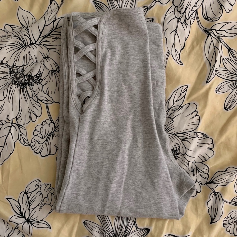 high waist grey leggings